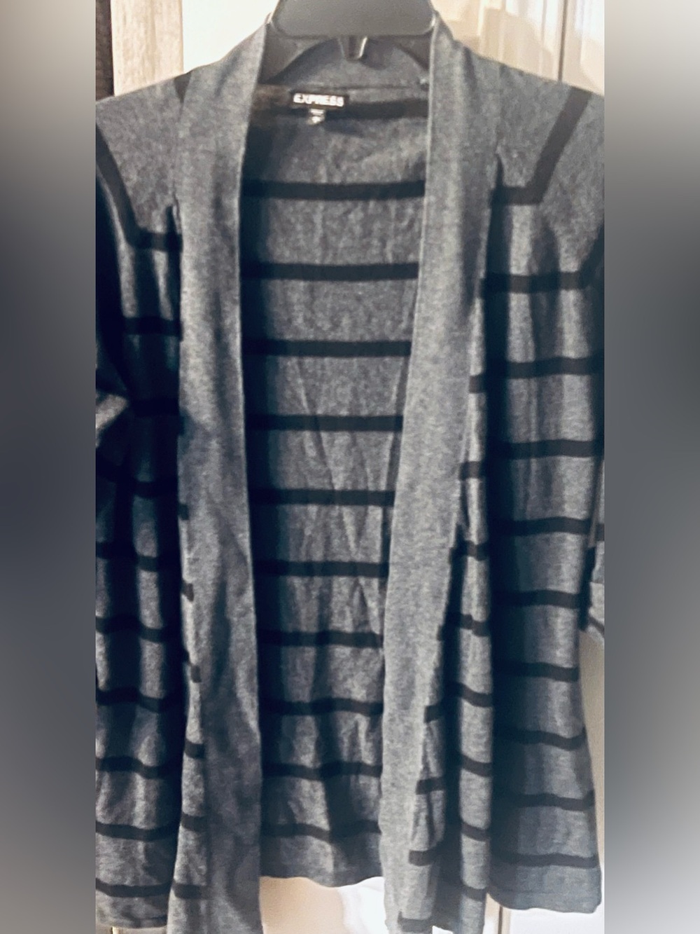 Express Gray Sweater Cardigan